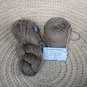 Handspun Cashgora Cashermer Fingering Weight Yarn in Beige